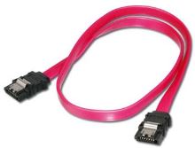 PremiumCord 0.5m kabel SATA 1.5/3.0 GBit/s s kovovou zapadkou