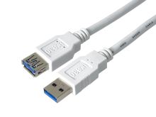 PremiumCord Prodlužovací kabel USB 3.0 Super-speed 5Gbps A-A, MF, 9pin, 1m bílá PremiumCord Prodlužovací kabel USB 3.0 Super-speed 5Gbps A-A, MF, 9pin, 1m bílá