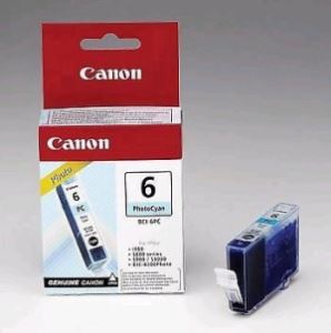 Canon BCI-6PC, foto azurová, inkoustová cartridge, originál