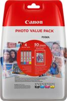 Canon CLI-571 C/M/Y/BK + 50x PP-201