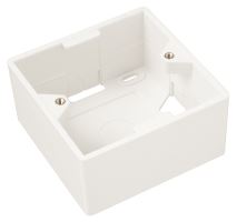 Box na omítku pro zásuvku SX9 bílý 80 x 80 x 32mm