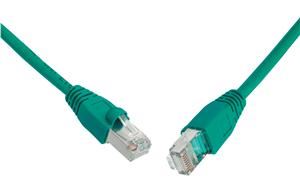 Patch kabel CAT5E SFTP PVC 3m zelený