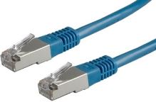 Patchkabel S/FTP,Cat.6,2xRJ45, 0,5m modrý