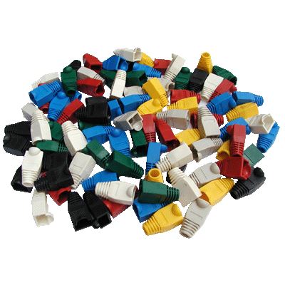 Ochrana RJ45 s bublinkou ČERNÁ (100ks)