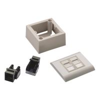 UTP 2xRJ45 zásuvka Cat6 (pod i nad omítku)