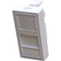 Modul 45x22,5mm do parapet.lišty s clonkou,bílý