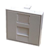 Modul 45x45mm do parapetní lišty s clonkou bílý