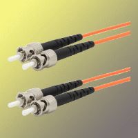 Optický patchkabel duplexní, ST-ST 9/125um SM, 1m