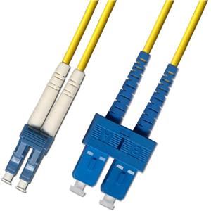 Optický patchkabel duplexní, LC-SC 9/125um SM, 30m