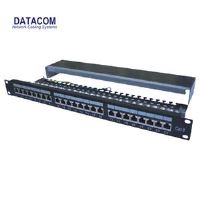 Patch panel 24p. CAT6 1U,3x8 LSA, STP, 19", černý