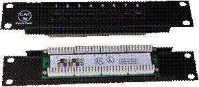 Patch panel 10“ UTP cat5e 8portů 1U