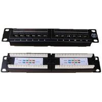Patch panel 10“ UTP cat5e 12portů