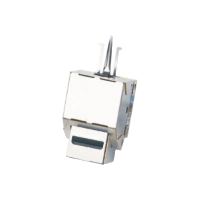 Keystone CAT6  STP silver dual-mini
