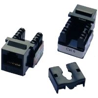 Keystone cat6 black UTP