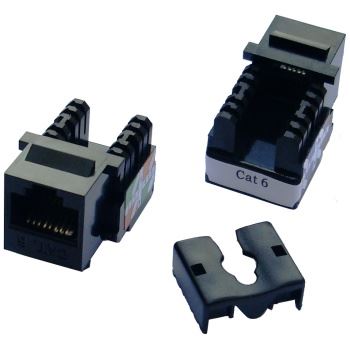 Keystone cat6 black UTP