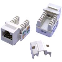 Keystone cat6 white UTP