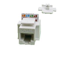 Keystone UTP Cat5e samozářezový bílý