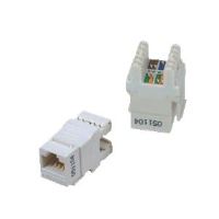 UTP Keystone Cat6 bílý Dual Slim zadní zářez