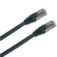 Patch cord FTP cat5e 1M černý
