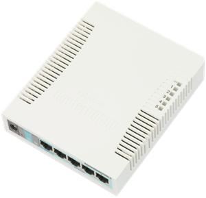 Mikrotik RB260GS nastav. 5x Gbit + 1xSFP switch