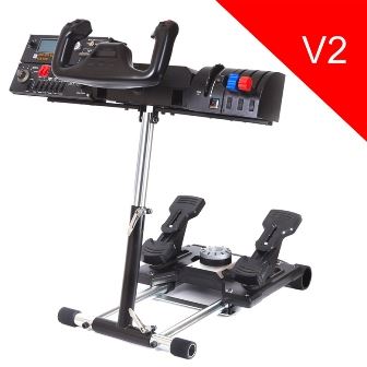 Wheel Stand Pro DELUXE V2, stojan na joystick a pedály Saitek Pro Rudder, Pro Flight Yoke