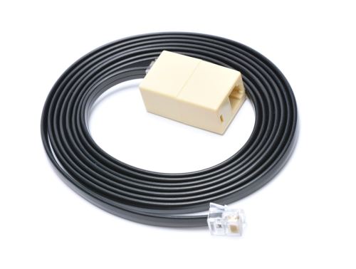 Prodluž.kabel 6P6C-24V pro pokl.zás.,2m, černý